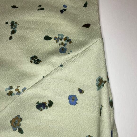 Vince Asymmetrical Floral Dress Mint Size XXS - Picture 11 of 16